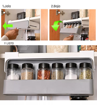 Organizador de Especias Cocina + Frascos